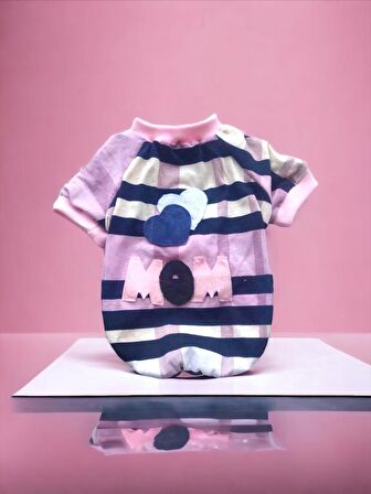 Hediye Paketli, Anneye Hediye, Mixerry Love Mom Oval Yaka Tişört Kedi Kıyafeti Kedi Elbisesi, Anneler Günü, Anneye, Anne