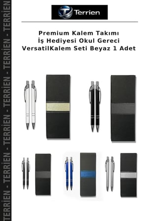 Premium Kalem Takımı İş Hediyesi Okul Gereci VersatilKalem Seti Beyaz 1 Adet