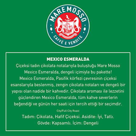 Mexico Esmeralda Çekirdek Filtre Kahve 1 Kg.