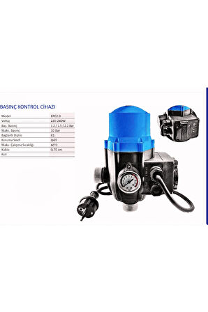 Profesyonel Mrs Basınç Kontrol Cihazı Yeni Nesil Hidromat Pompa Hidrofor Otomatiği