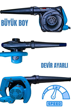 PROFESYONEL BÜYÜK HAVA ÜFLEME KÖRÜK MAKİNASI DEVİR AYARLI