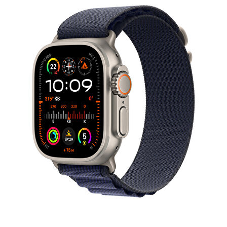 Apple 49 mm Lacivert Alpine Loop Orta Boy Natürel Titanyum Saat Kayışı MXMY3ZM/A