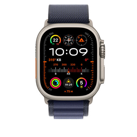 Apple 49 mm Lacivert Alpine Loop Orta Boy Natürel Titanyum Saat Kayışı MXMY3ZM/A