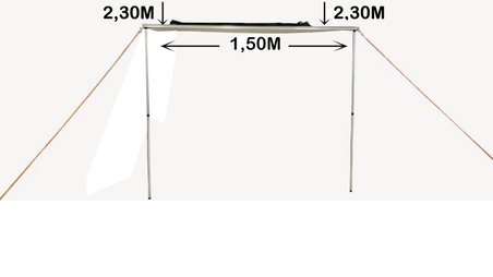 MXO Araç Yan Tente 1.50x2.30m