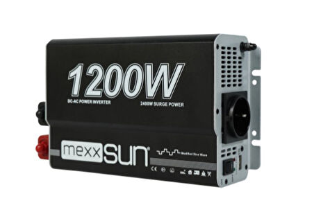Mexxsun - İnges 12 volt 1200 Watt Modifiye Sinüs İnverter İnvertör - 12/220 Volt Çevirici