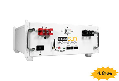Mexxsun - İnges 48 Volt 100 Amper Lityum Akü - 4.8 kWh LifePo4 batarya
