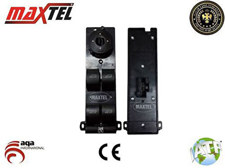 Maxtel 18202007 Cam Açma Kumanda Anahtarı Ön Sol Focus Focus C-Max Dörtlü (04 07) 14 Pın 3M5T14A132AG