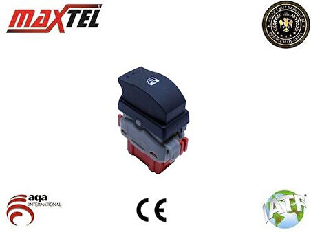 Maxtel 18204452 Cam Açma Kapam Anahtarı Sol Tekli Kırmızı Master II 6 Fıs 8200502452