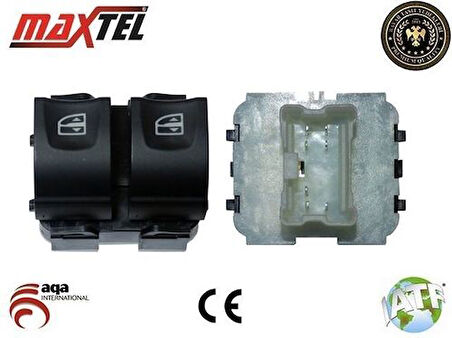 Maxtel 18204722 Sol Ön Cam Açma Kapama Düğmesi Renault Clio IV 12 Captur 13-Dacia Dokker 12-7 Pın 254118722R