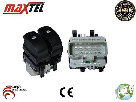 Maxtel 18204943 Cam Anahtarı Renault Clio III Sol 10 Fişli Gri 8680716608886