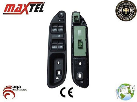 Maxtel 18205143 Cam Anahtarı Egea Sol 20 Fişli Ayna Ayarlı (Kasalı Yeşil Sok.) 287593143