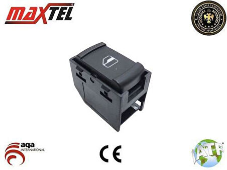 Maxtel 18206002 Cam Açma Kapama Anahtarı YÖlçü Tarafı Tekli Golf IV Bora Passat B5 96-05 3B0959855B