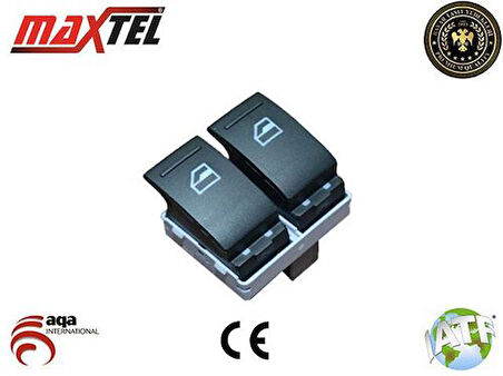 Maxtel 18206009 Cam Açma Kapama Anahtarı Surucu Tarafı Çiftli Transporter T5 T6 03-15 7E0959855A