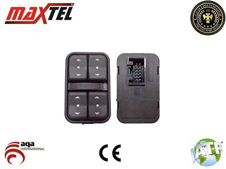 Maxtel 18207567 Cam Açma Anahtarı Sol Ön Dörtlü Astra G Meriva A Zafira 93350567