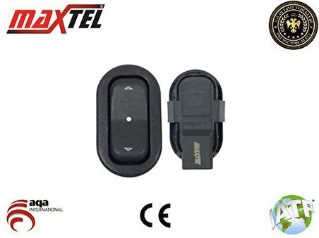 Maxtel 18207571 Cam Kaldırma Anahtarı Ön Sağ 4 Pın Siyah Opel Astra G 98-09 Zafira A 99-04 