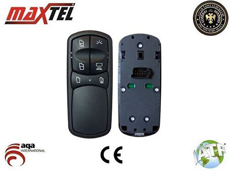 Maxtel 18208197 Cam Açma ve Ayna Anahtarı Sağ Mercedes Actros YM 13- 9438200197