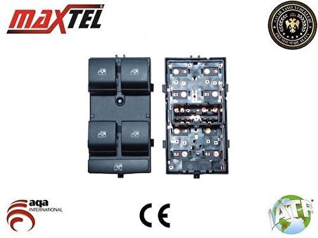 Maxtel 18219246 Cam Açma Anahtarı Dörtlü Sol Ön Aveo T299 95188246