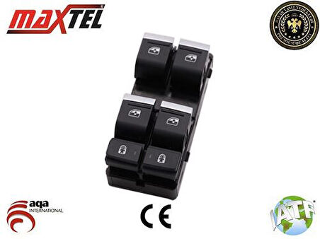 Maxtel 18231131 Cam Kaldırma Anahtarı A6 18-Sol Dörtlü Siyah 10 Pın 4KD959851B