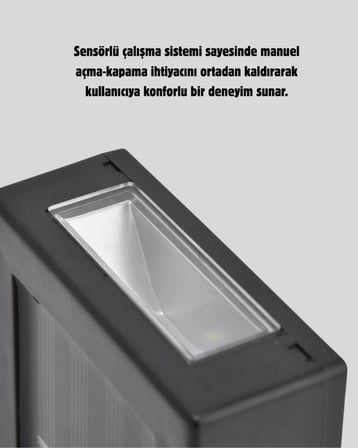 6 LED Güneş Enerjili Sensörlü Lamba – Akıllı Işık Sensörlü, Enerji Tasarruflu Bahçe Aydınlatma