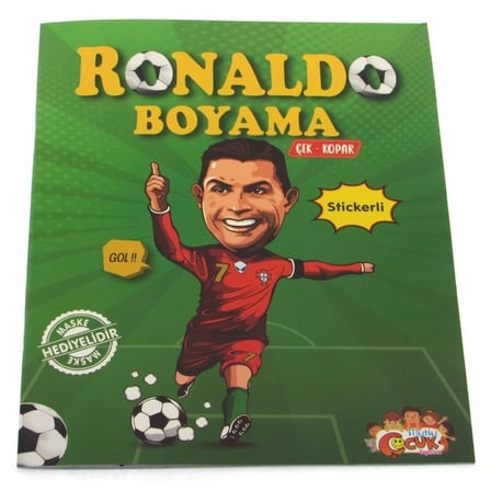 Mey İthalat Ronaldo Çıkartmalı Maskeli Boyama Kitabı