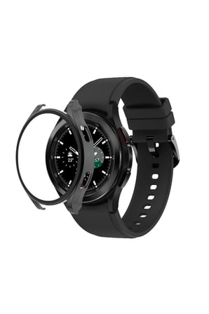 Watch 5 Pro 45mm Wall Camlı Kasa Ekran Koruyucu - Siyah