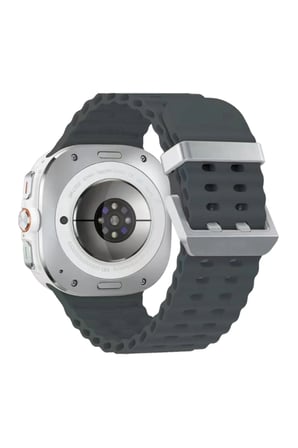 Watch 7 Ultra KR417 Rug Silikon Kordon - Koyu Gri