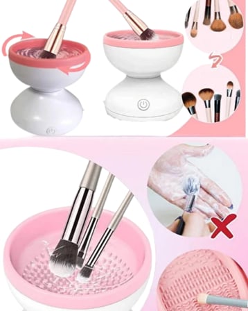Mey İthalat USB Çalışan Otomatik Kozmetik Fırça Temizleme Makinesi Yeni Nesil