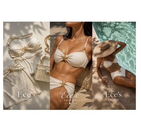 Kadın Deniz Yıldızı Desenli Bikini Takımı MY1004