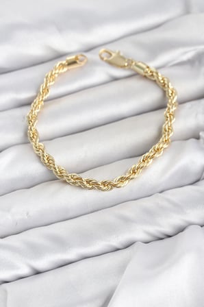 Mey İthalat CM Burgu Model Gold Renk Pirinç Kadın Bileklik