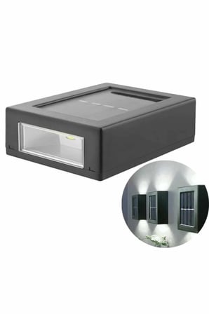 Dekoratif Duvar Lambası Solar Güneş Enerjili Bahçe Aydınlatması