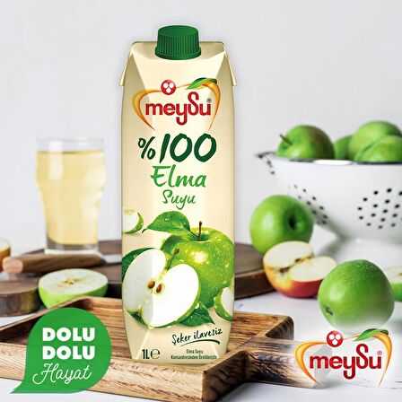 Meysu %100 Elma Suyu 1 Lt X 6 Adet