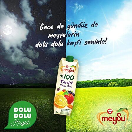 Meysu %100 Karışık Meyve Suyu 1 Lt X 6 Adet 