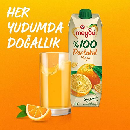 Meysu %100 Portakal Suyu 1 Lt X 6 Adet