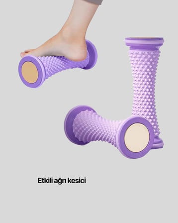 Ayak Masaj Rulosu Akupresur Silindir Kas Gevşetici Taşınabilir