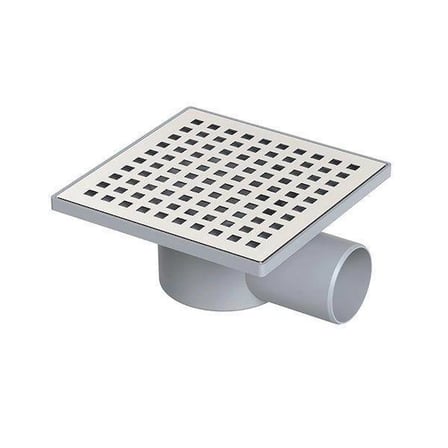Mey İthalat Yer Süzgeci Kare 15X15 cm 70 mm Yandan Çıkışlı