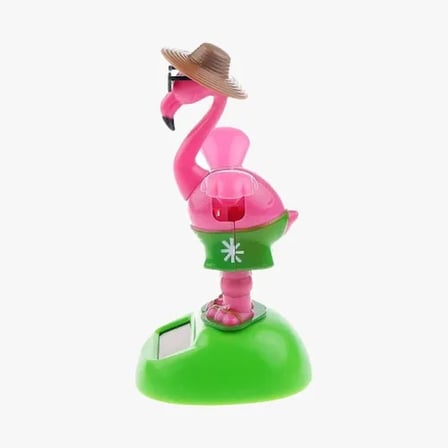 Güneş Enerjili Solar Sallanan Flamingo Figürü