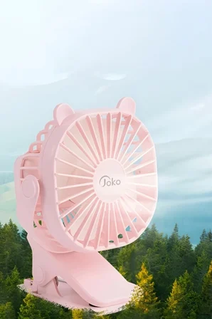 Mey İthalat  JS03 Masaüstü Soğutma Fanı - Pembe