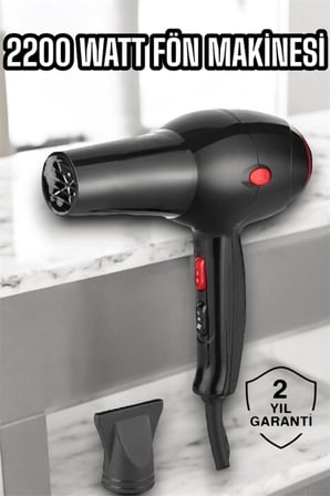 Soğuk ve Sıcak Üfleme Özellikli AC Motorlu Saç Kurutma Makinesi