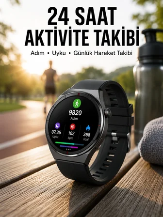Mey İthalat Akıllı Saat Bluetooth Bağlantılı Amoled Ekran Uyku ve Sağlık Takibi Yeni Nesil
