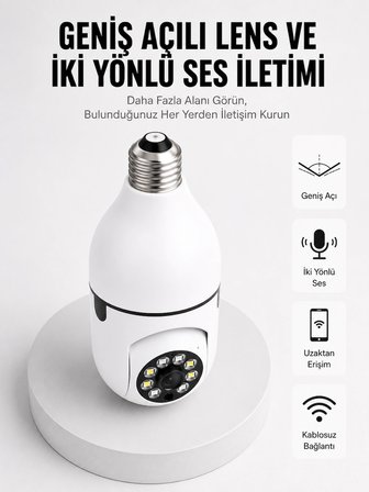 Mey İthalat Akıllı Güvenlik Kamerası Full HD Görüntü ve Gece Görüş Özellikli Yeni Nesil