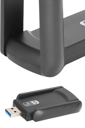 Mey İthalat Mbps Wifi Alıcı Kablosuz Wifi Adaptörü Çift Band Çift Antenli Yeni Nesil