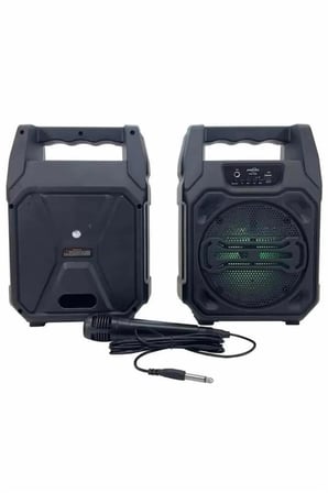 Karaoke Mikrofonlu Fm Radyolu Bluetooth Hoparlör Yüksek Ses Kaliteli