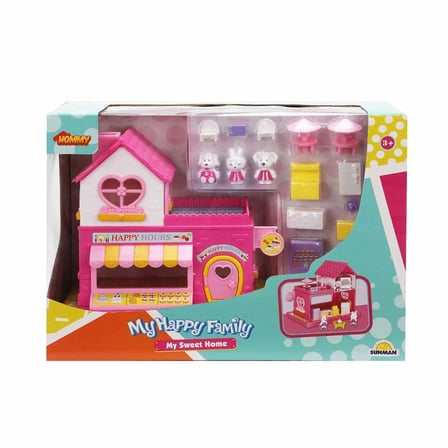 Mey İthalat  My Happy Family Mini Ev Oyun Seti