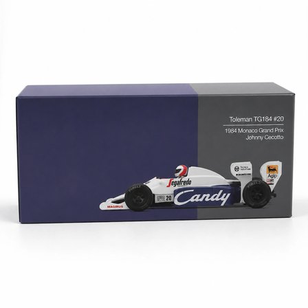 Mey İthalat  1/64 Toleman TG184 Johnny Cecotto 1984 Monaco Grand Prix