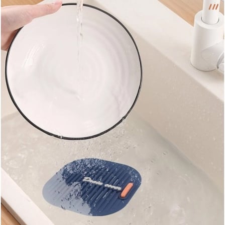 Mey İthalat Süzgeçli Lavabo Gider Koruyucu Mat Gri