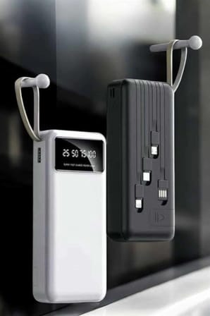 Mey İthalat 20.000 Mah Led Işıklı LCD Ekran USB Girişli Type-C Lightning Powerbank Yeni Nesil