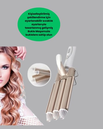 Her Saç Tipine Uygun, Hızlı Isınan Bukle Yapıcı – Evde Kuaför Kalitesinde Sonuç