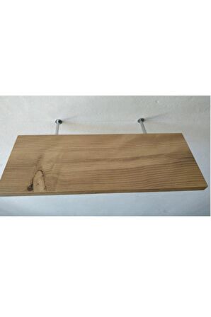 Dekoratif Duvar Rafı , Mdflam Raf 80x20 Cm Gizli Bağlantılı Renk: Koyu Gri Antrasit