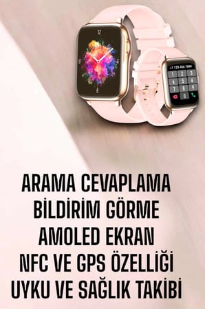 Akıllı Saat Kadınlara Uyku Ve Sağlık Takibi Yapabilen Bileklik Hediyeli