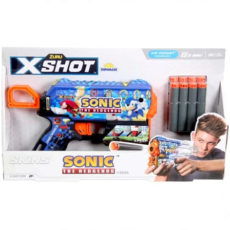 Mey İthalat Skins Sonic Dart Fırlatıcı 8 Dartlı